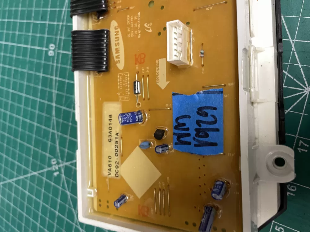 GE Samsung DC92-00251A Dryer Control Board AZ210455 | Wmv929