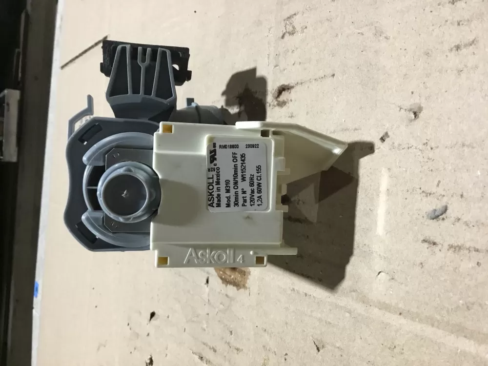 Amana  Kenmore  Whirlpool W10805386 W10879262 W11521435 W11612326 Dishwasher Pump Motor