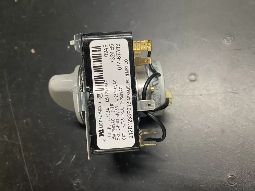 GE 212D1233P013 WE4M365 Dryer Timer AZ15434 | BK715