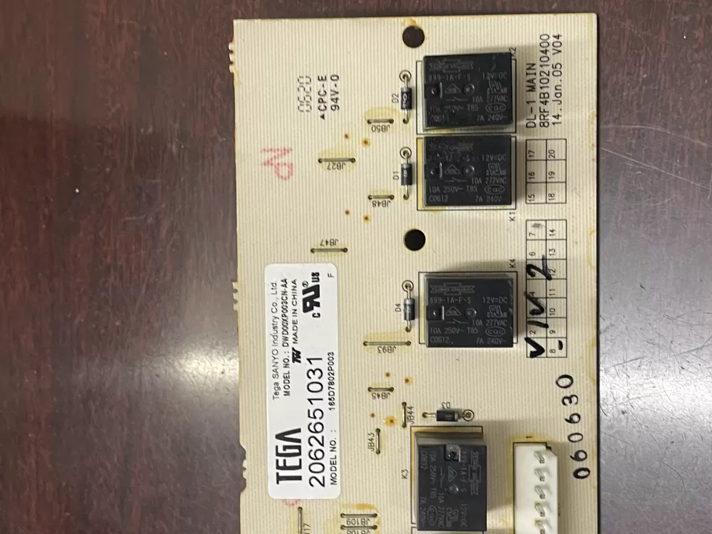 GE 165D7802P003 Dishwasher Control Board AZ31176 | KM1669