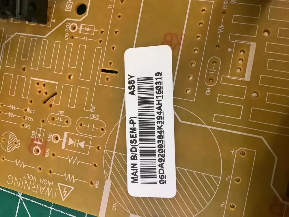 Samsung DA41-00384K Refrigerator Control Board AZ208118 | NR67