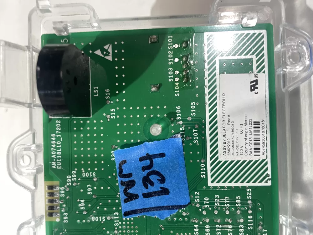 Frigidaire Center Interface Control Board A07459308187 AZ205749 | Wm134