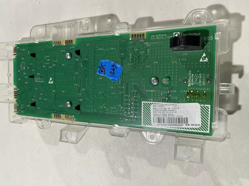 Electrolux A17444103C A17444104B Dryer Control Board Assembly AZ152733 | BK1263