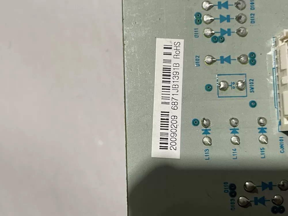 LG Kenmore 6871JB1391B Refrigerator Control Board AZ188748 | Wm1526