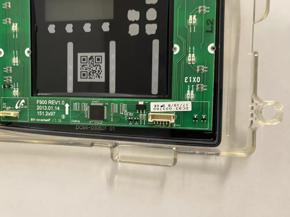 Samsung DC92-01607J DC94-06643A Dryer UI Control Board AZ208727 | BK2378