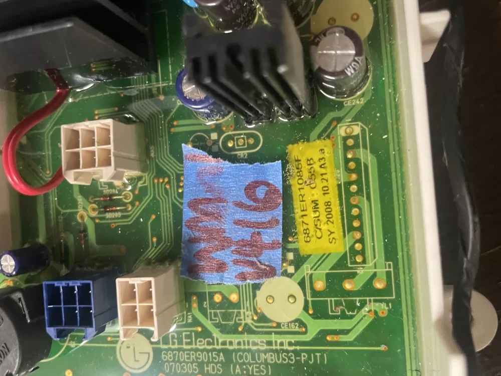 LG 6870ER9015A 6871ER1085F 6871ec2123g Washer Control Board AZ41956 | Wmv416