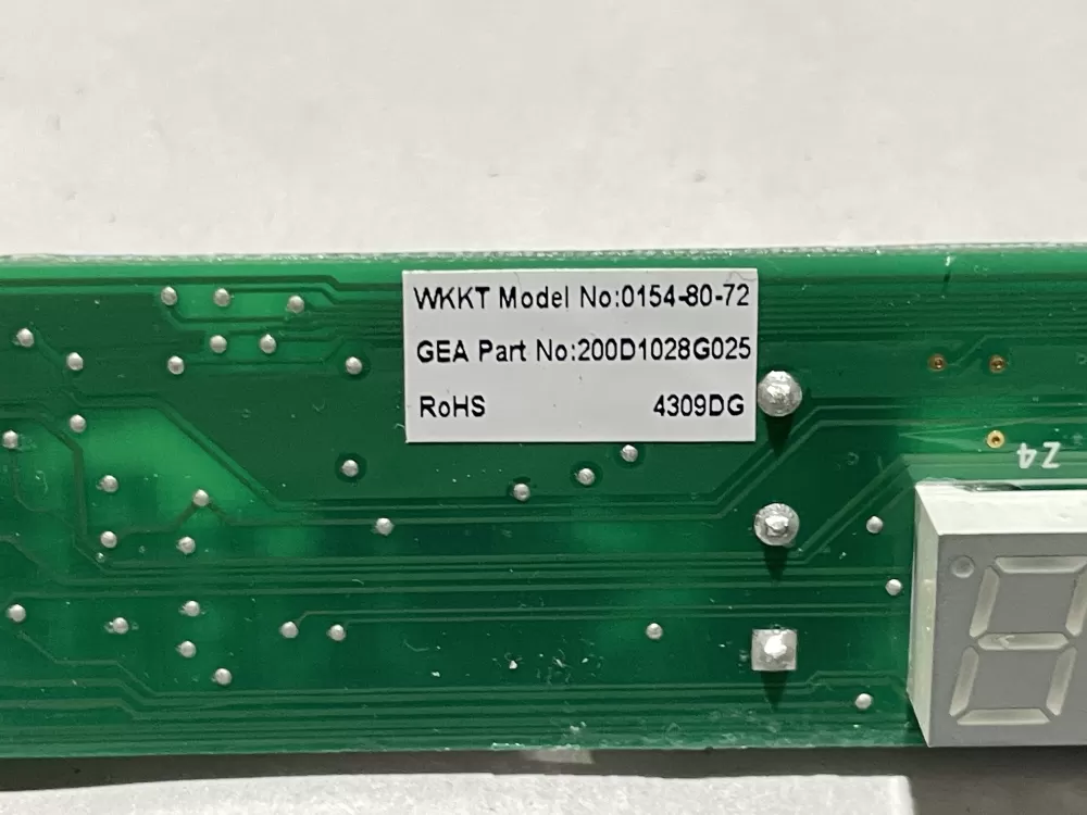 GE 200D1028G025 Refrigerator Control Board AZ119256 | Wm2199