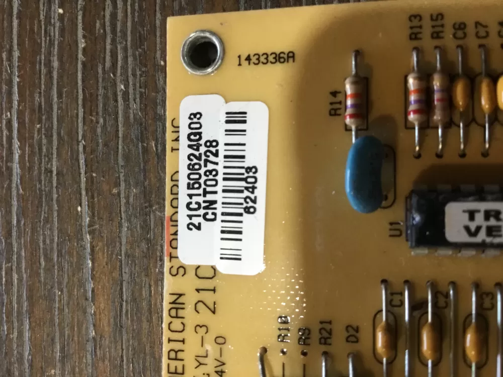 Trane 21C150624G03 Cnt03728 American Standard Control Board AZ52954 | NR1838