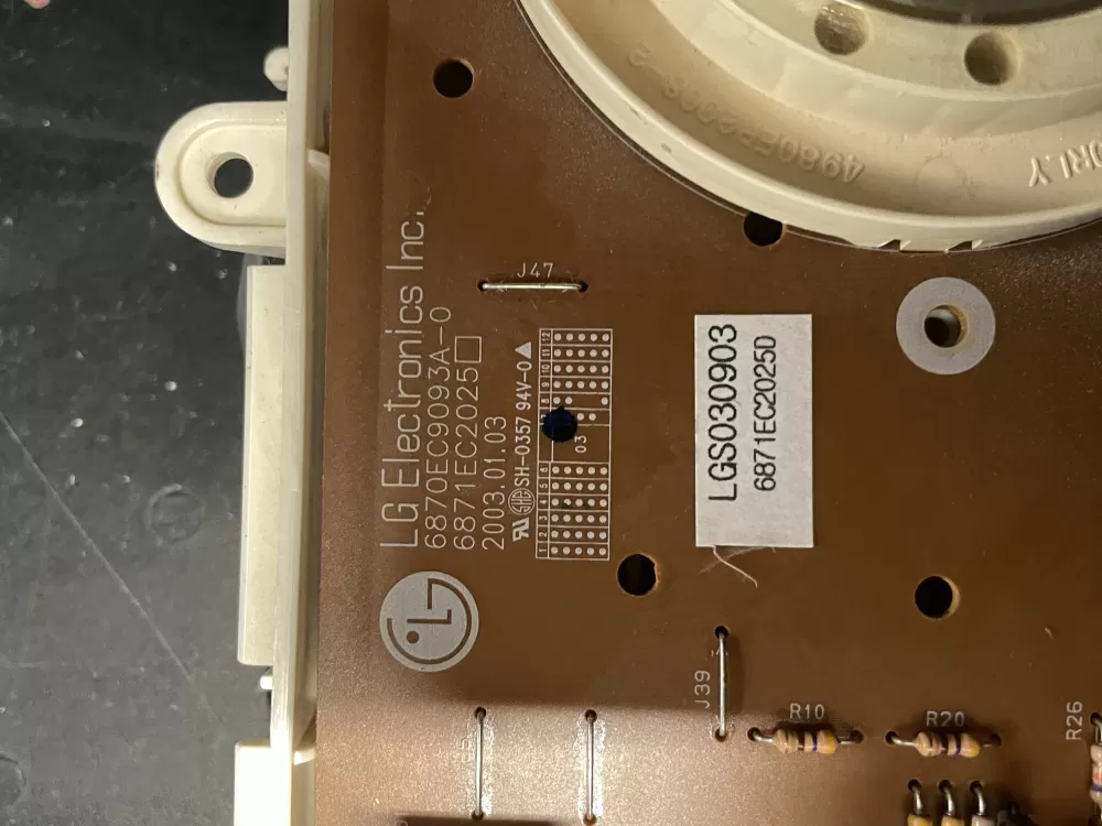 LG 6870EC9093A 0 6871EC2025D Washer Control Board AZ18139 | WMV61