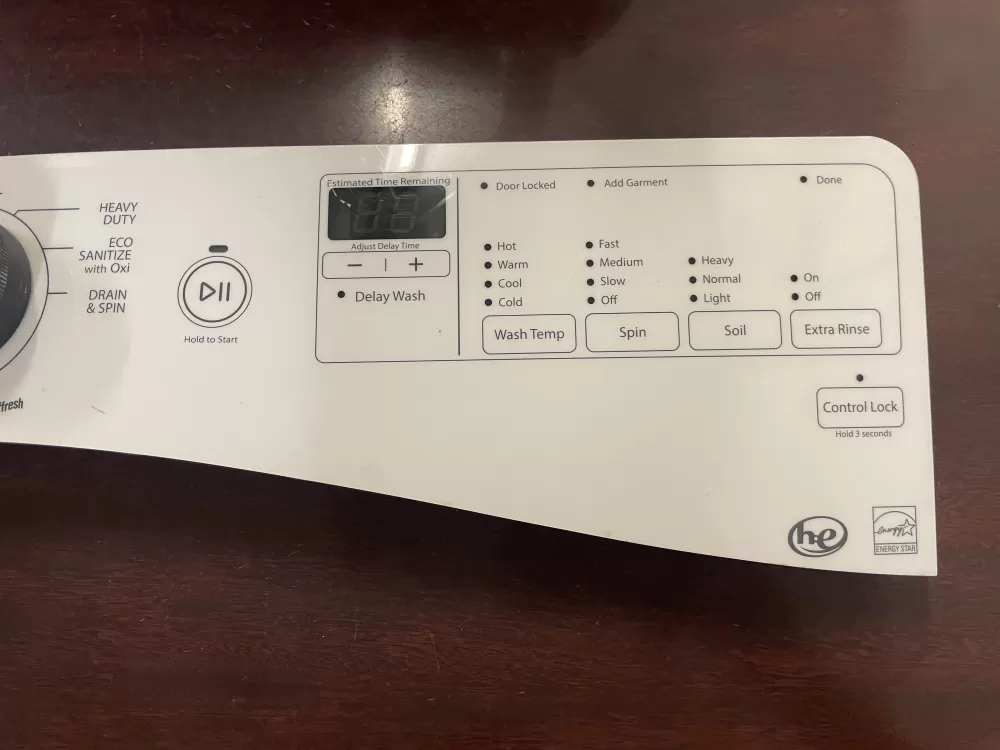 Whirlpool AP6024018 W10433082 W10750475 Washer Control Panel AZ48754 | KMV249