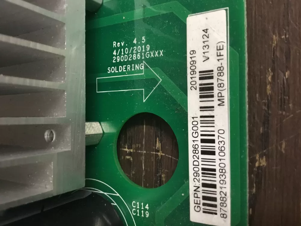 GE 290D2861G001 WH22X29049 Washer Control Board AZ19590 | NR173