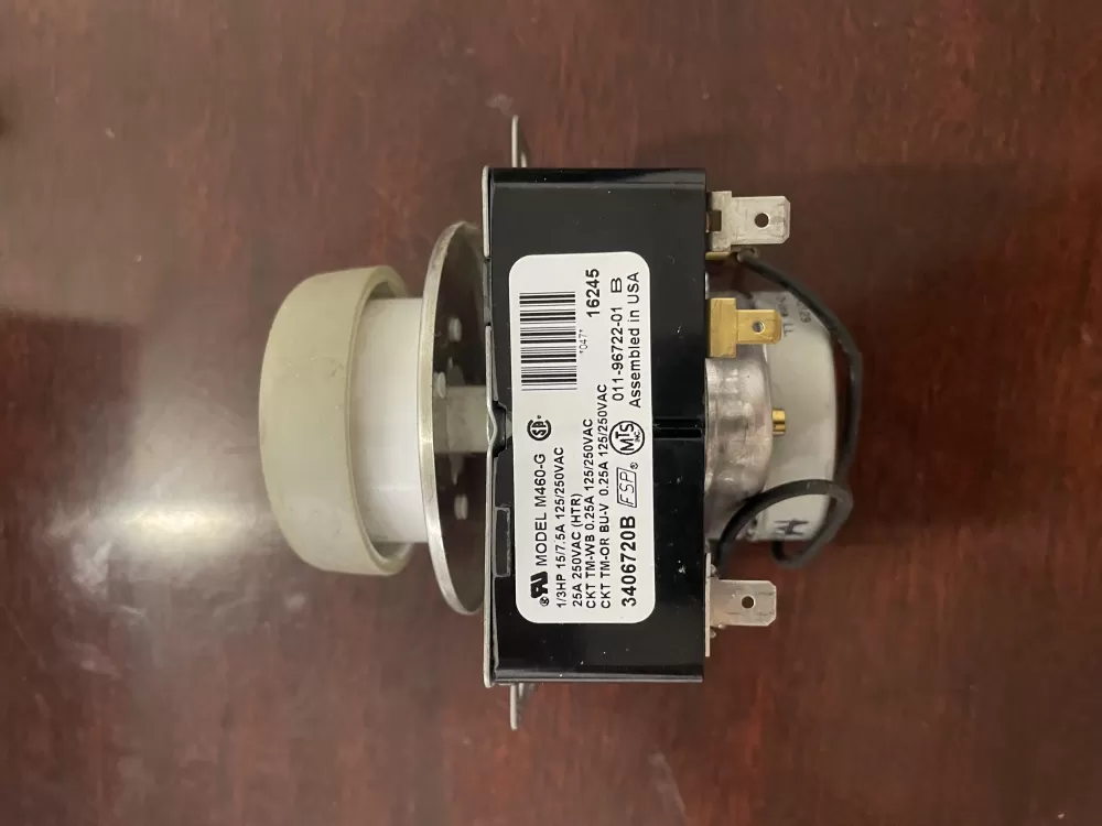 Whirlpool WP3406720  AP6008570  3406720  529119  PS11741710  PD00055932 Dryer Timer