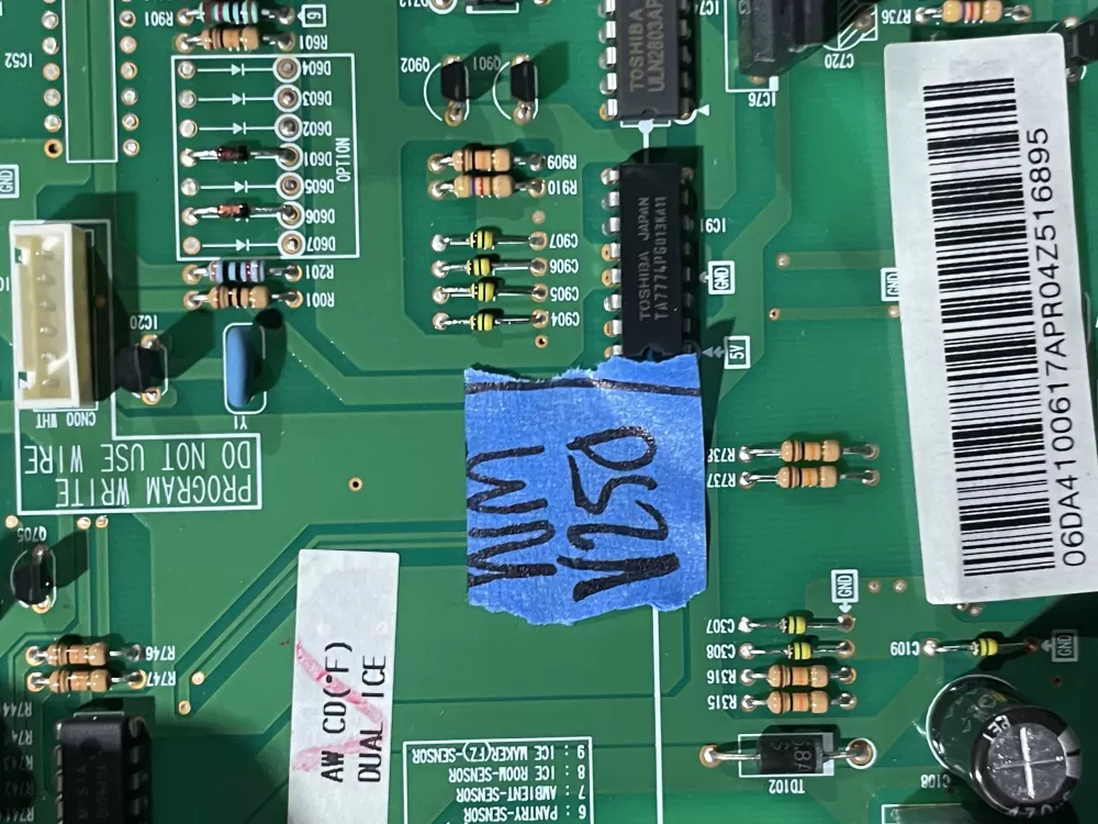 Samsung DA41 00617A Refrigerator Control Board AZ92202 | Wmv250