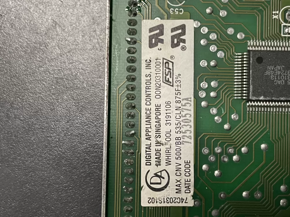 KitchenAid Whirlpool 3191106 Range Control Board AZ10081 | V318