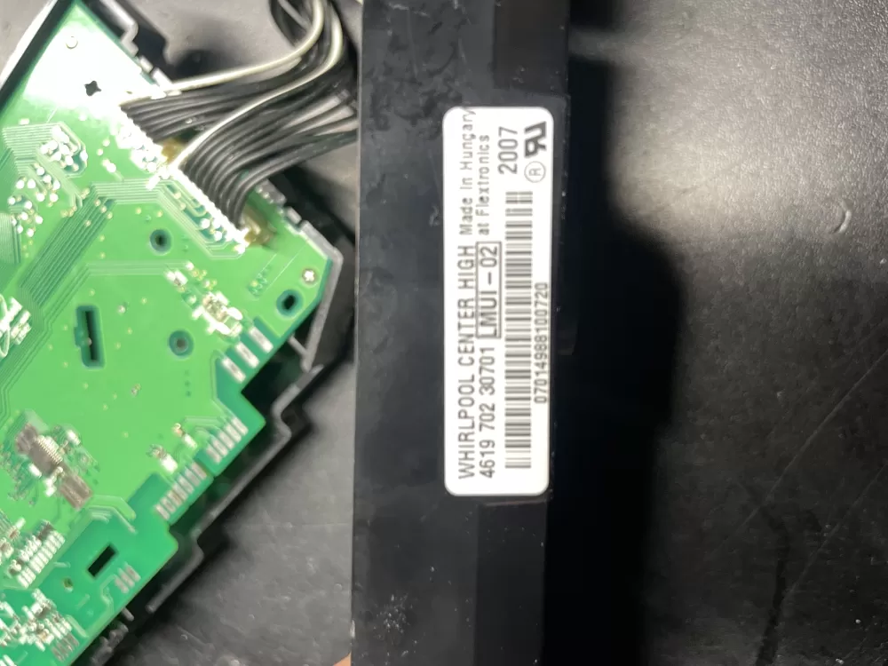 Whirlpool 4619 702 30691 4619 702 30701 Washer UI Control Board AZ37000 | Wm364