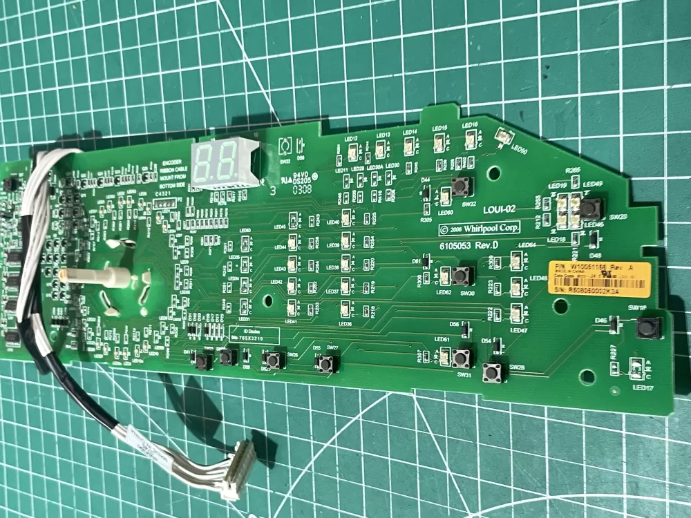 Whirlpool W10051166 Dryer Control Board AZ197570 | Wm2736