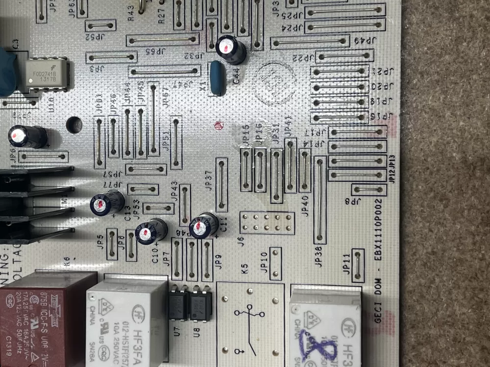 GE 200D6221G028 EBX1110P002 Refrigerator Control Board AZ15289 | KM1602