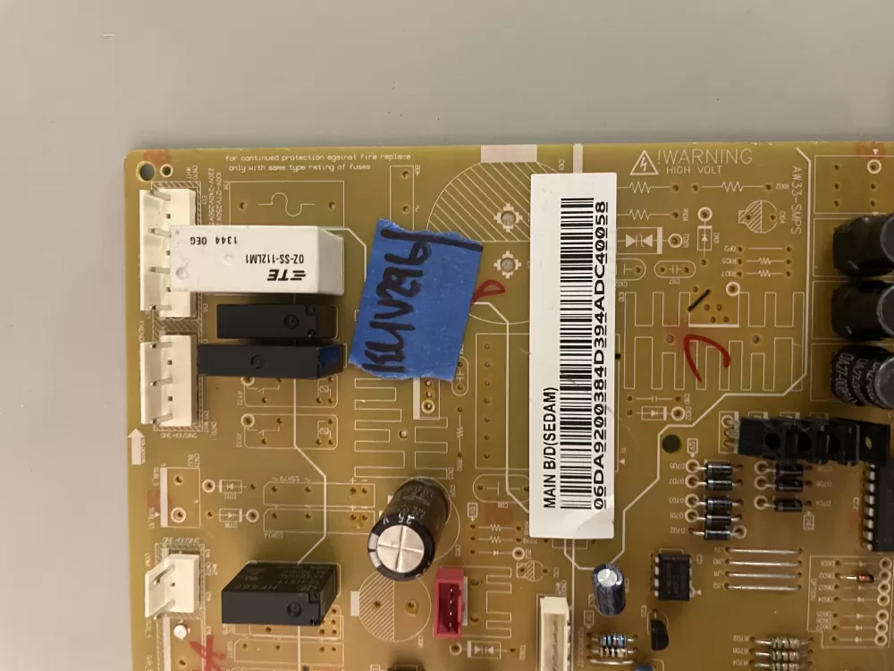 Samsung DA92 00384D Refrigerator Control Board AZ91142 | KMV296