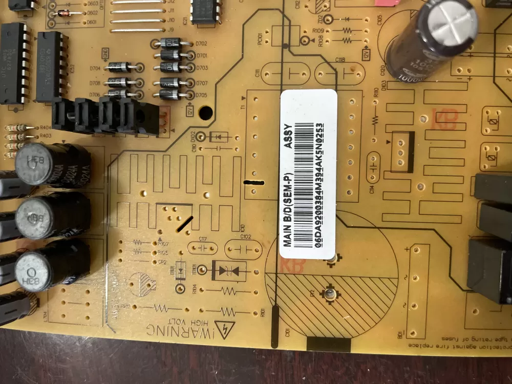Samsung DA92 00384M Refrigerator Control Board AZ61097 | KM2066