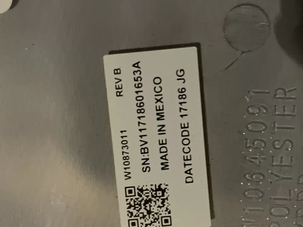 Whirlpool Dryer W10873011 Control Panel AZ33069 | Wmv364