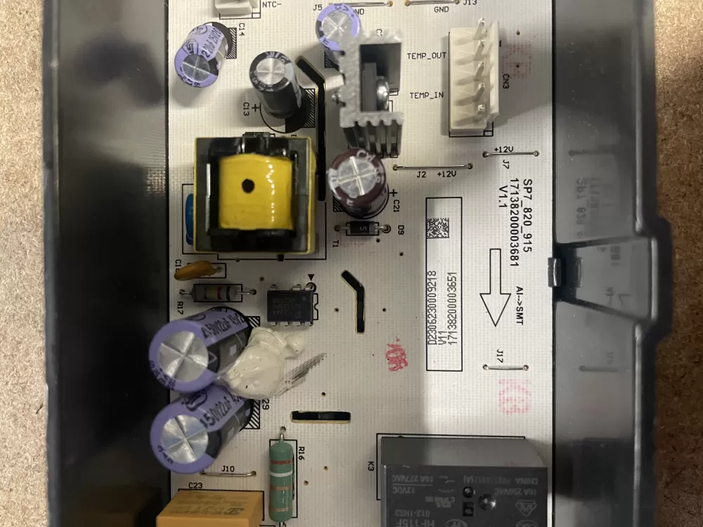 Midea Insignia 17138200003651 Dryer Control Board AZ16307 | KMV248