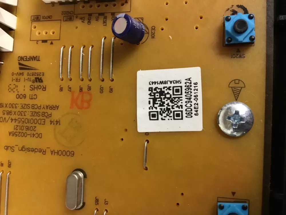 Samsung DC94-05962A Washer Control Board Main Panel AZ33684 | NRV369