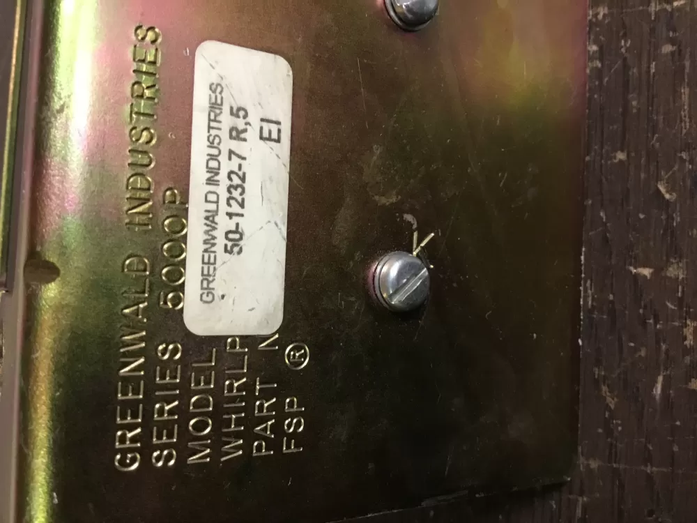 Greenwald 3391327 -110V-60H for Whirlpool P/N: 50-1232-7 AZ21863 | NR120