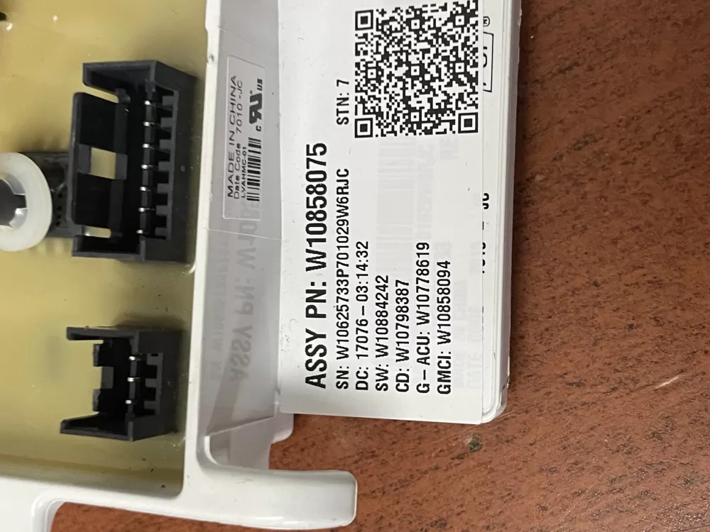 Maytag W10858075 W11024149 PS11770194 Washer Control Board AZ52799 | Wm1925