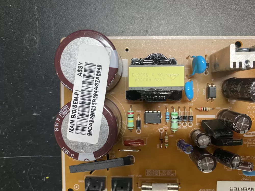 Samsung DA92-00215R Refrigerator Inverter Control Board AZ15307 | BK666