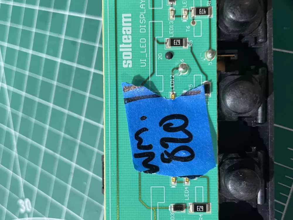 Whirlpool SOLTEAM U1_LED DISPLAY Refrigerator Control Board AZ190139 | Wm820