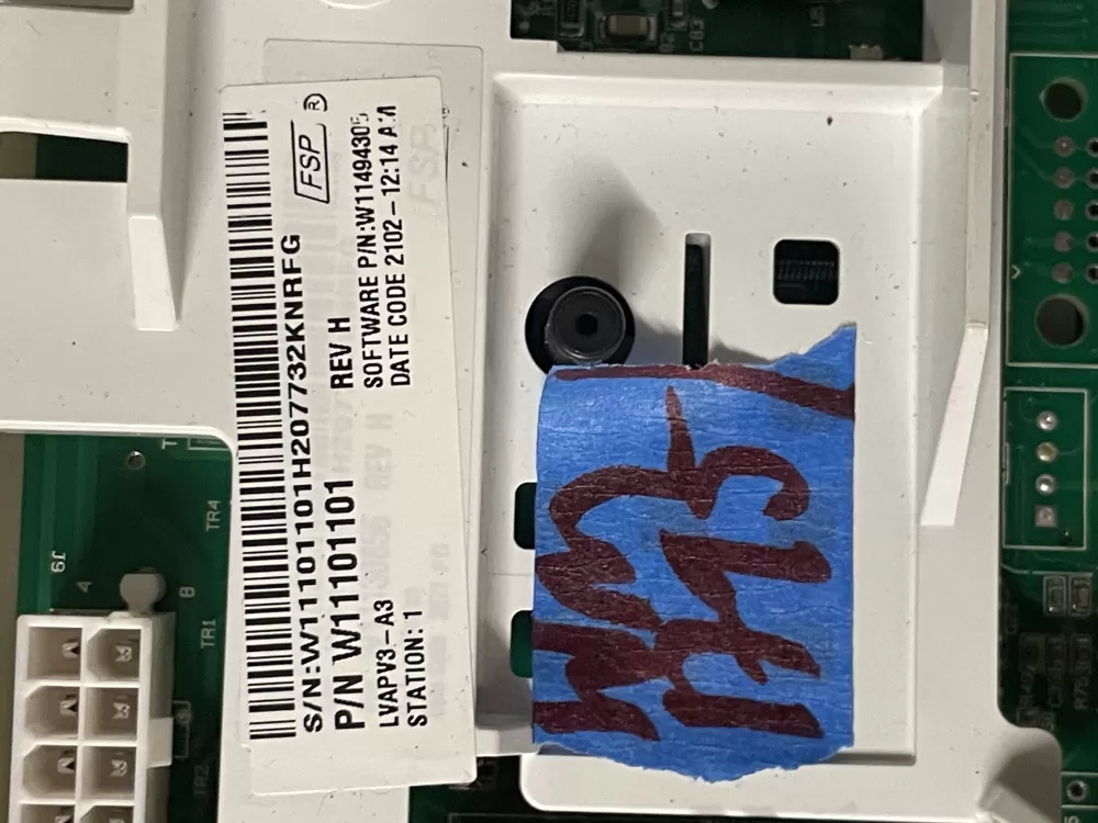 Whirlpool AP6285268 W11101101 W11170319 Washer Control Board AZ48645 | Wm1795