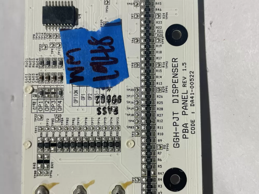 Samsung DA41-00522A Refrigerator Dispenser Control Board AZ151163 | Wm1948