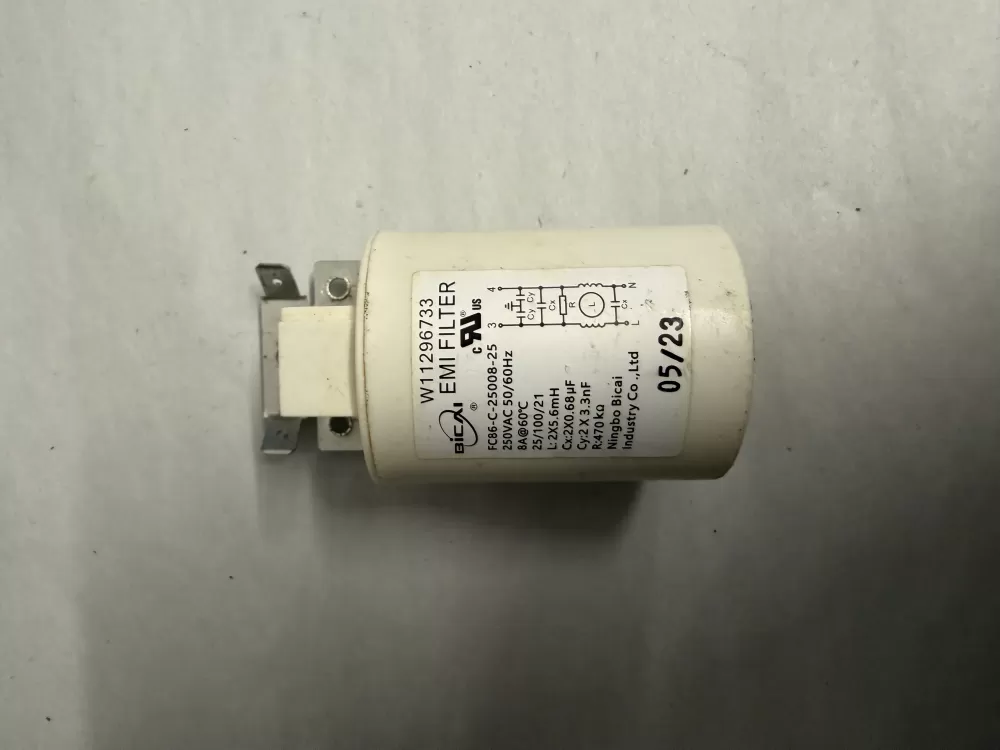 Whirlpool W11296733 W11638178 Washer Control Board Emi Filter