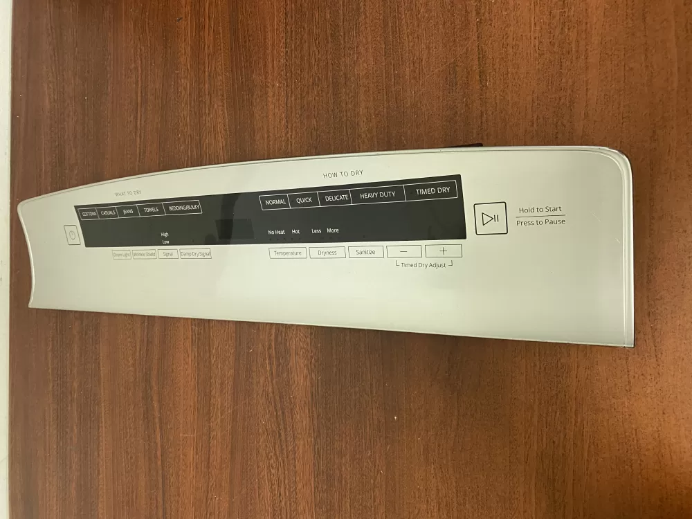 Whirlpool W11040876 W11124277 PS12347369 Dryer Control Board Overlay Touchpad Panel