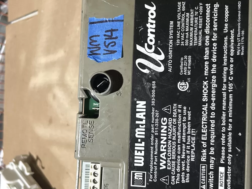 Weil McLain 383-500-658 Control Board AZ73500 | Wmv514