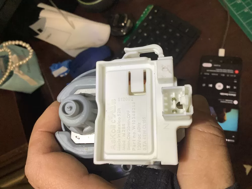 Whirlpool  Kenmore WPW10348269  W10348269  AP6020066  W10348269  W10084573  2813258  661662  8558995  8565839  PS11753379  W10158351  WPW10348269VP Washer Drain Pump