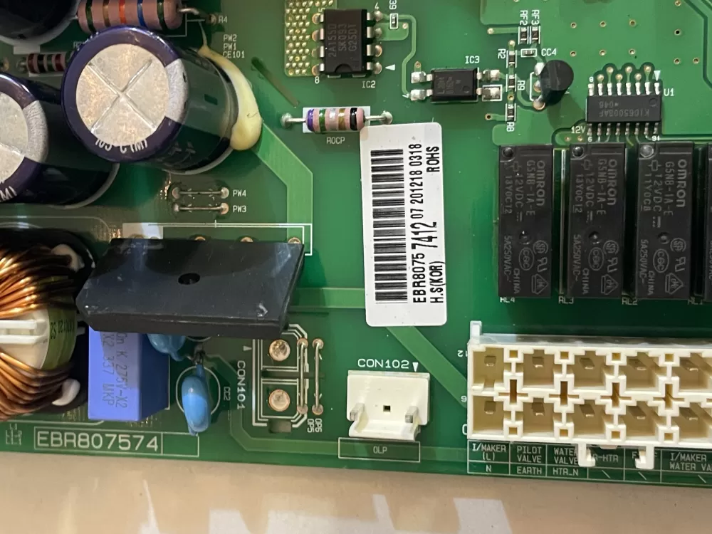 LG EBR80757412 Refrigerator Control Board Main AZ151635 | KM1862