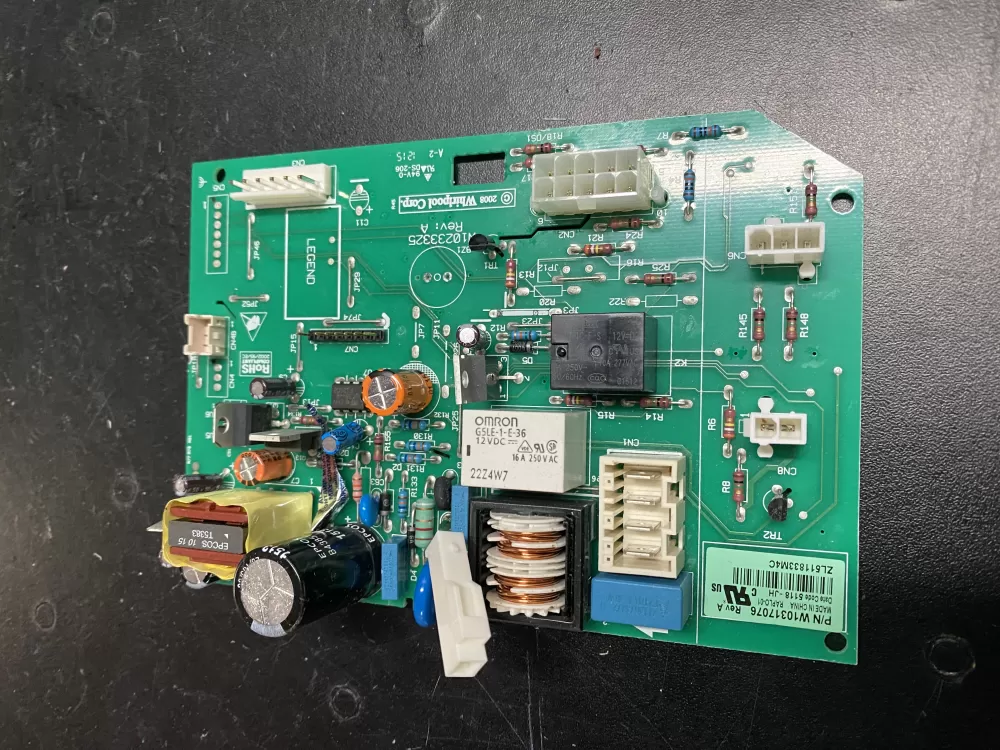 Whirlpool  KitchenAid  Kenmore  Jenn-Air AP6019378 W10205552 W10268635 W10317076 WPW10317076 PS11752684 Refrigerator Control Board