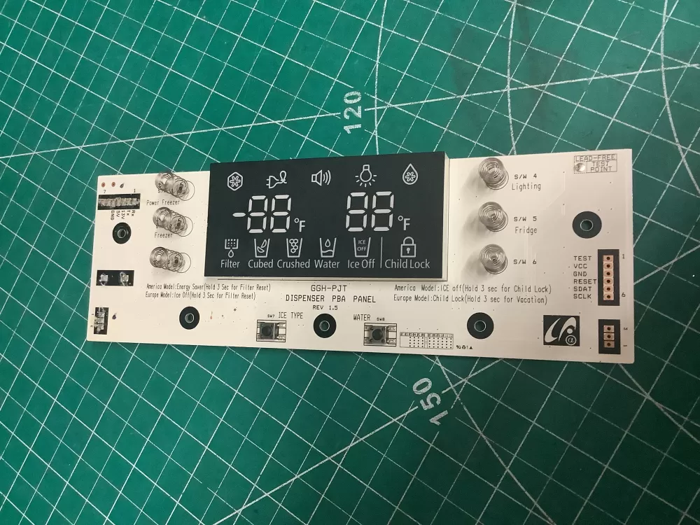 Samsung DA41-00522  DA41-00522A Refrigerator Dispenser Control Board