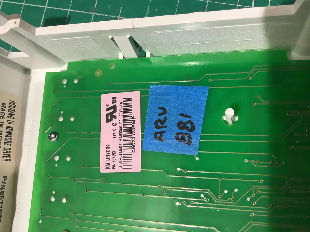 Whirlpool Kenmore 8571931 Dryer Control Board Rev AZ194078 | ARV881