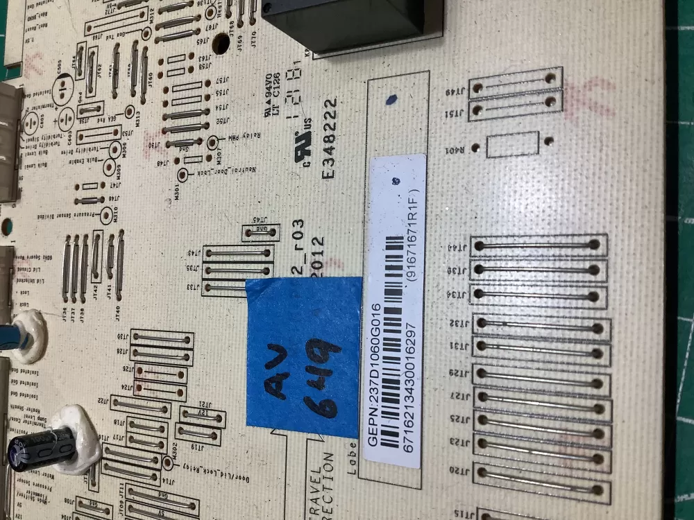 GE 237D1395G011 237D1122G001 237D1060G011 Washer Control Board AZ186524 | AV649