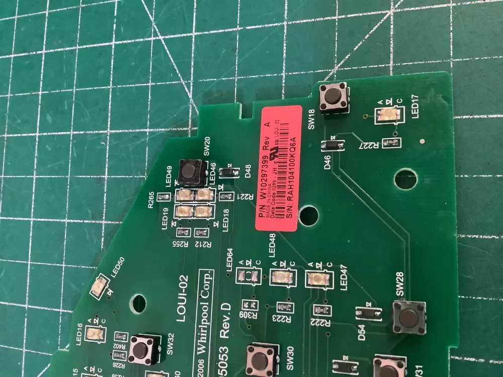 Whirlpool W10297399 W10211353 Washer Control Board AZ192334 | NR550