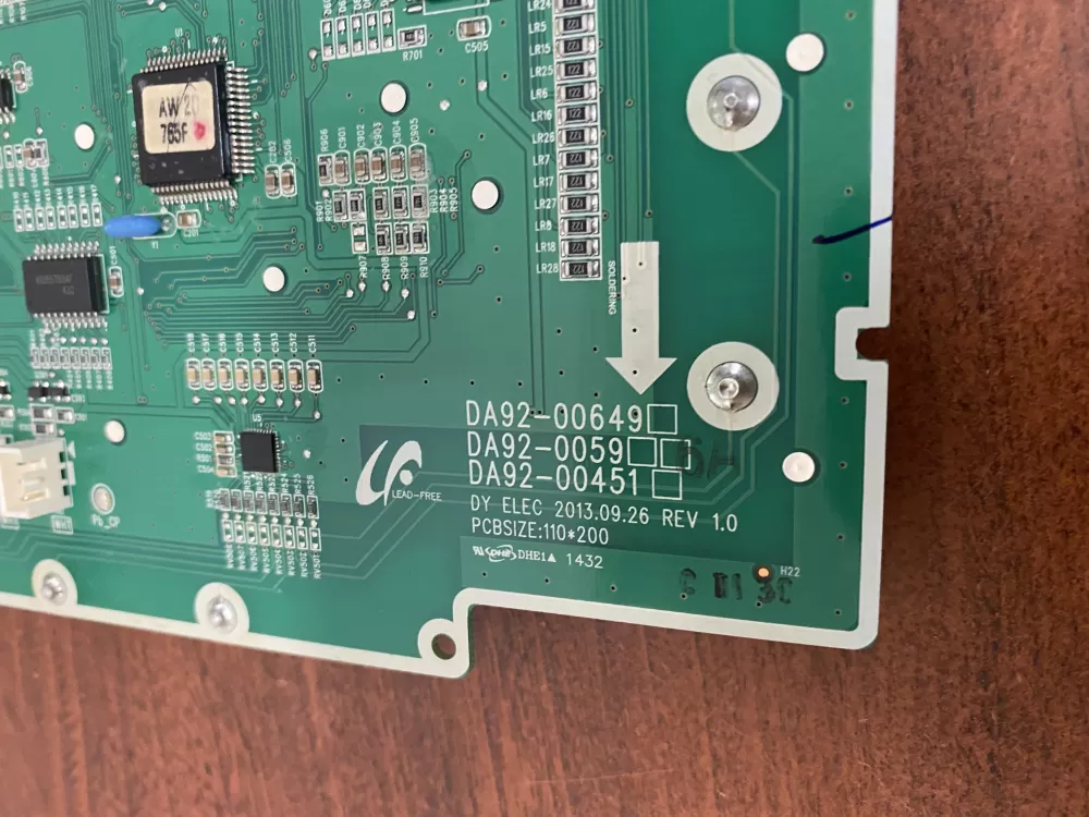 Samsung DA92-00596A Refrigerator Dispenser Control Board AZ50670 | BK1834
