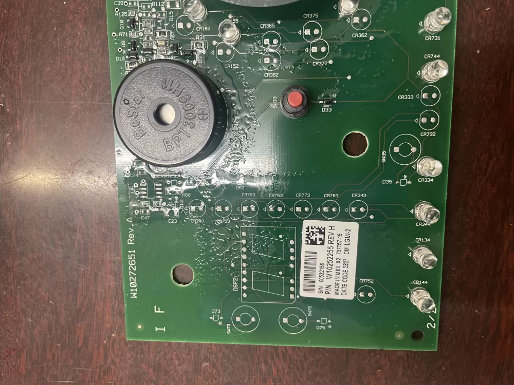 Whirlpool W10252255 WPW10269599 Washer Control Board AZ30124 | KM314