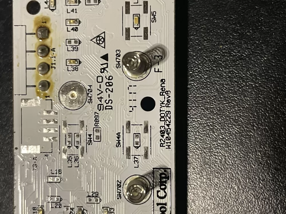 Whirlpool W10454229 Refrigerator UI Control Board AZ28571 | WM230