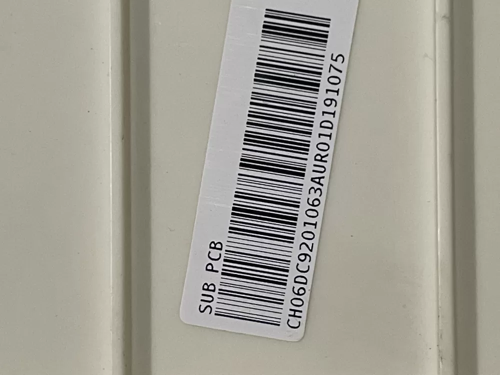 Samsung DC92-01063A Washer Control Board AZ26147 | WMV172