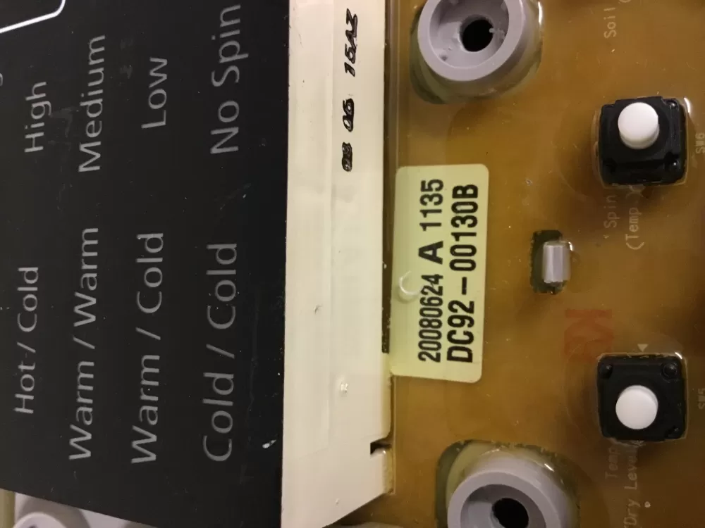 Samsung DC92 00130B Washer Control Board AZ33525 | NRV367