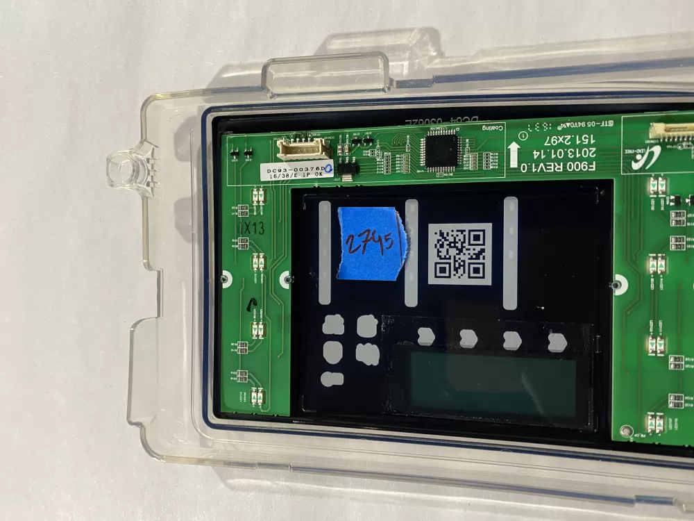 Samsung Washer Control Inlay DC93-00376D DC64-03116B AZ186601 | BK2745