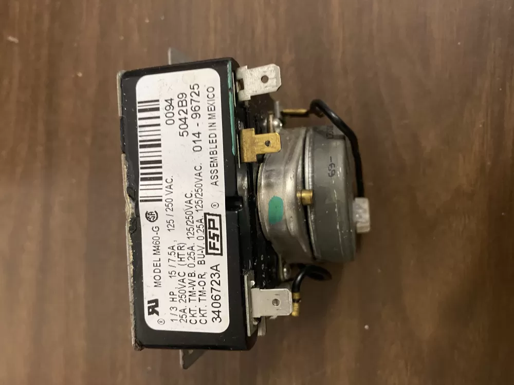 Whirlpool 3406723A 4433735 AP6008572 PS11741712 EAP11741712 Dryer Timer
