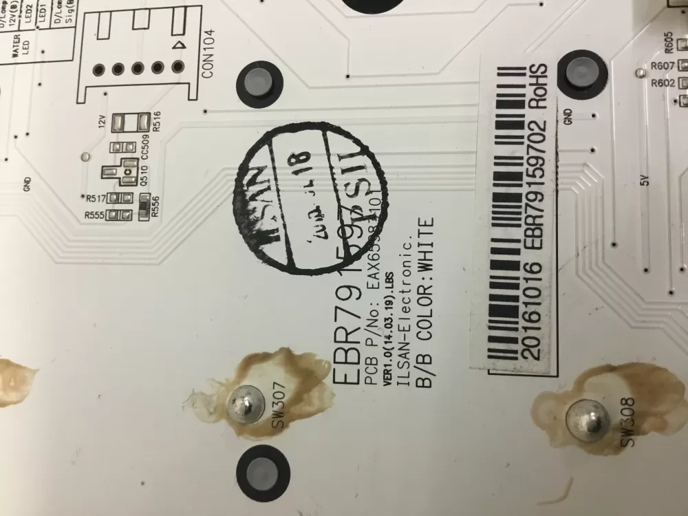LG EBR79159717 Refrigerator Control Board Dispenser AZ30574 | NR917